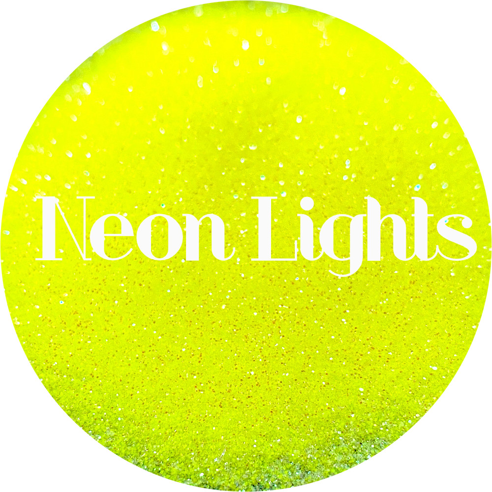 Premium Polyester Glitter - Neon Yellow Iridescent