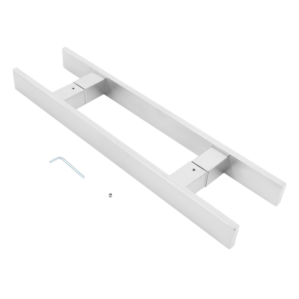 Stainless Steel Double-Sided Pull Handle, Modern H-Shaped Design