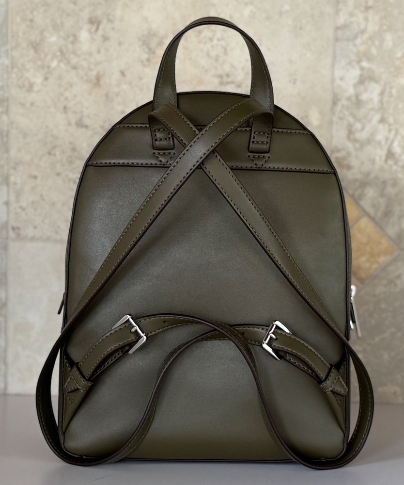 Michael Kors Jaycee Medium Zip Pocket Backpack MK Ombre Olive Multi