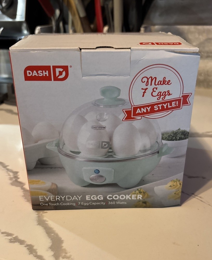 Dash Express Egg Cooker, 7 Egg Capacity, One Touch Cooking