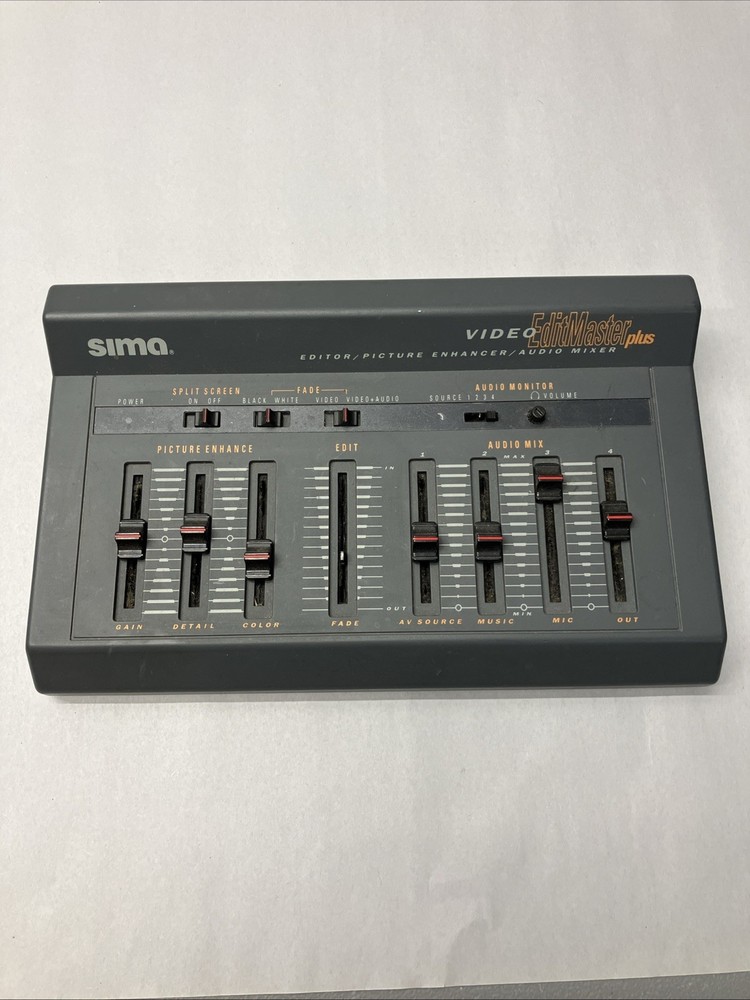 Sima Video Editmaster Edit Master Plus. No Power Cable Untested As Is