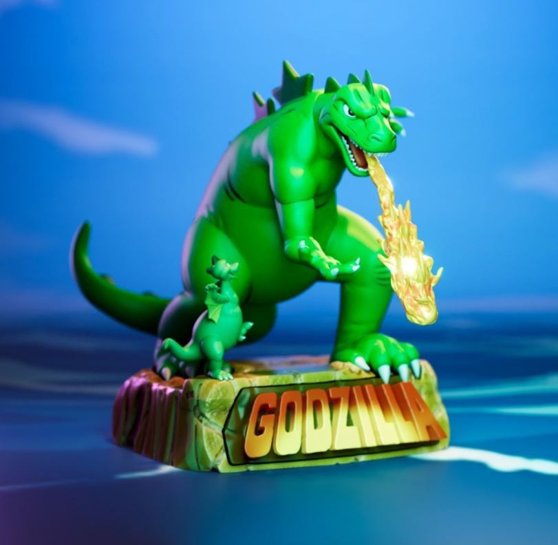 UNPAINTED Godzilla and Godzooky Character Diorama 3d Printed Model Kit UW