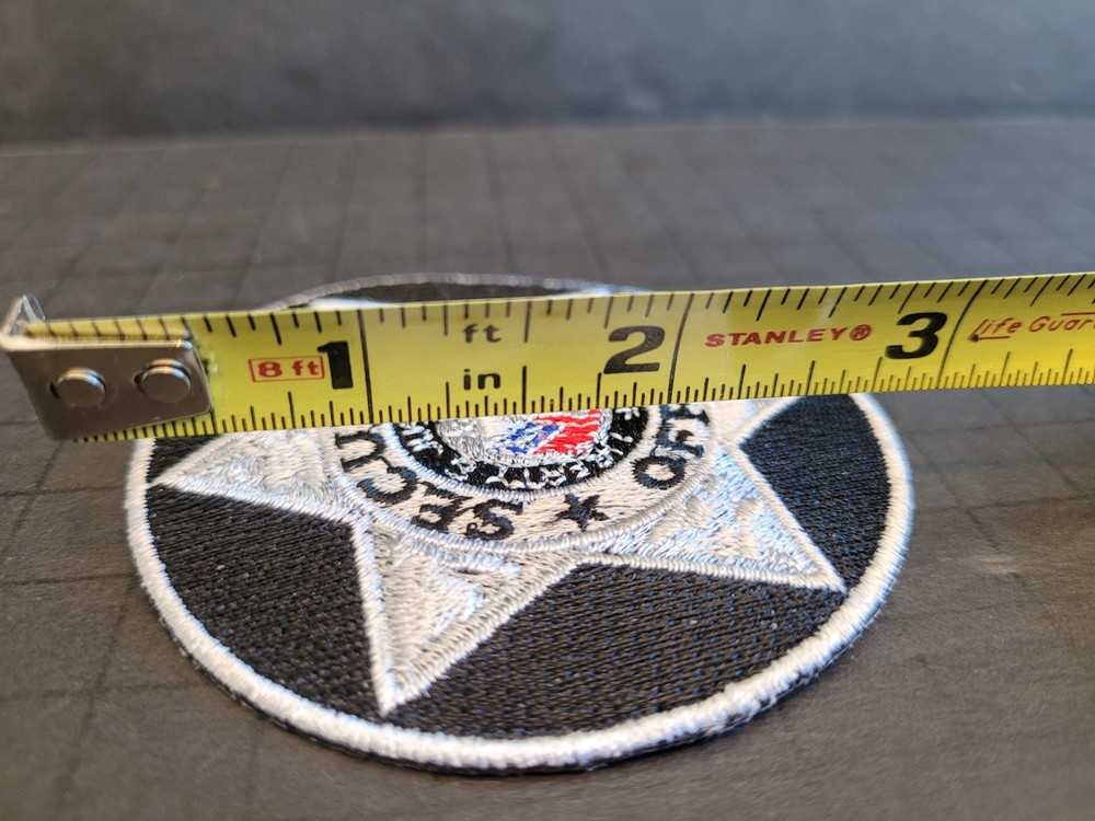 Round Security Officer Patch - Silver