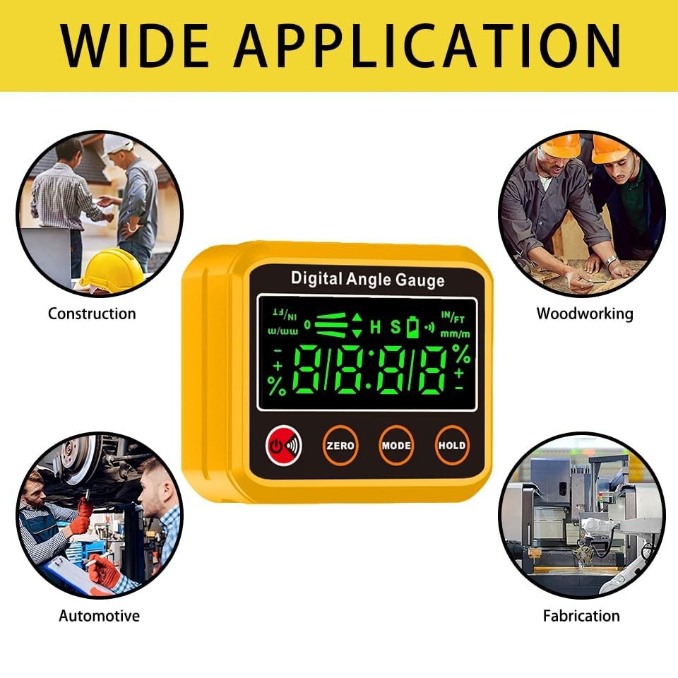 Magnetic Digital Angle Finder Protractor Inclinometer Cube Digital Level Angle G