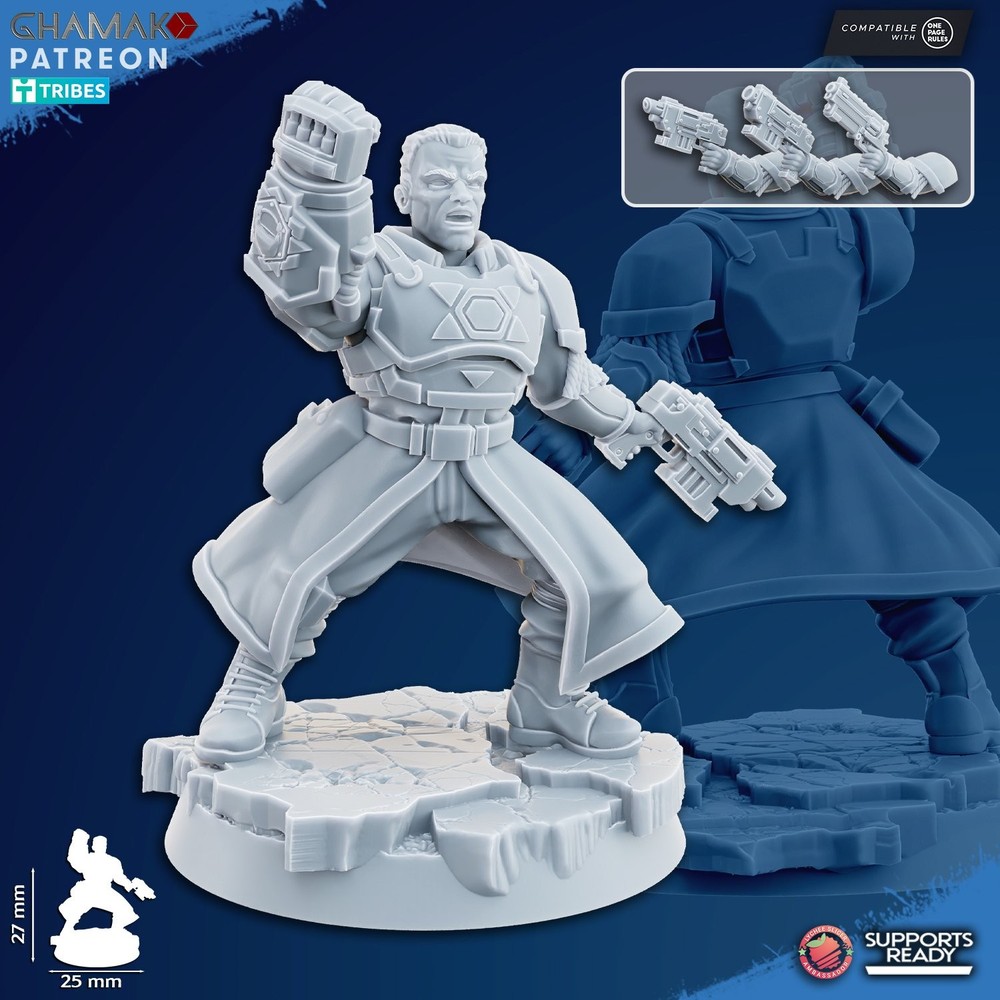 FREEDOM GUARD LIEUTENANT COLONEL WITH GUN