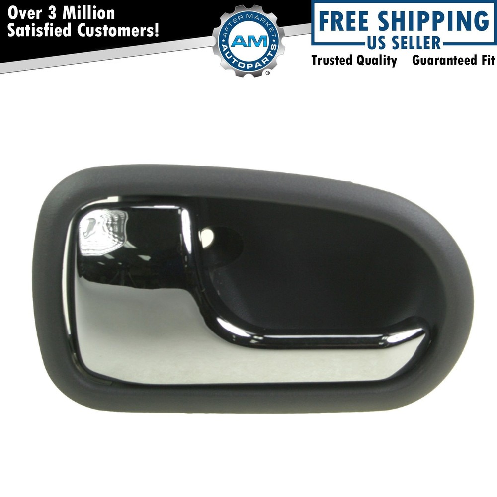 Left Interior Door Handle Chrome & Gray For 1995-2003 Mazda Protege