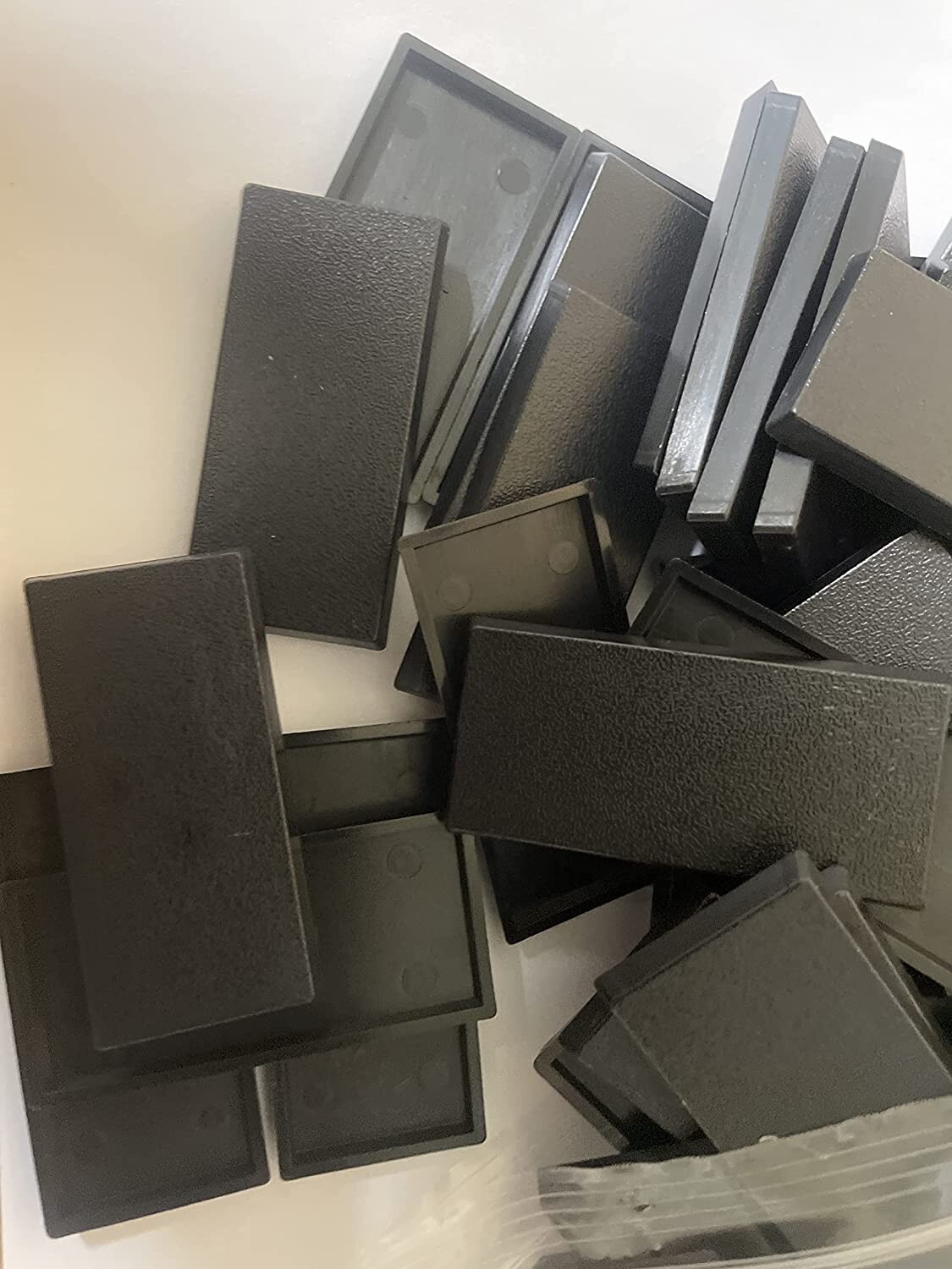 Lot Of 100 - 25mm X 50mm Rectangular Calvary Bases Used For Warhammer Fantasy