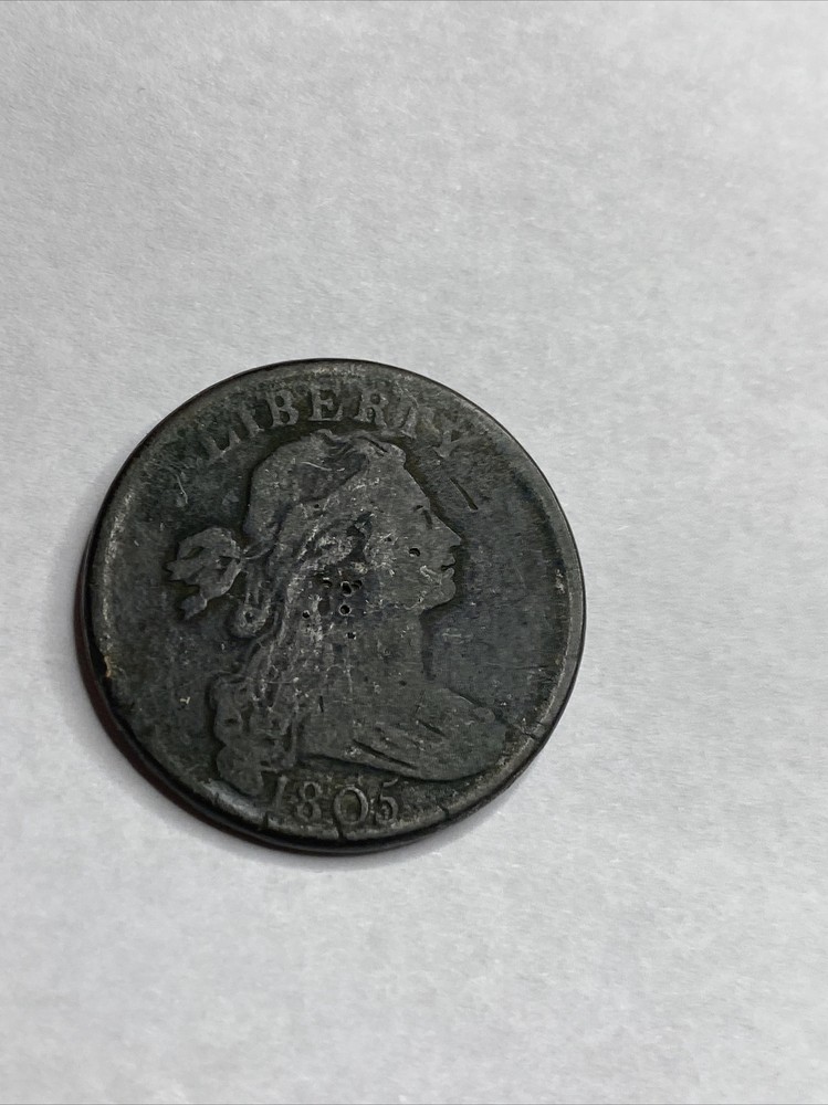 1805 Draped Bust US Copper Large Cent 1C