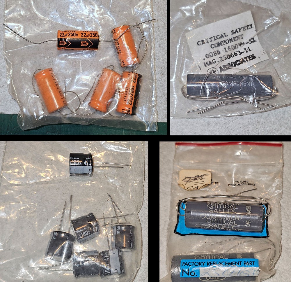 Large Lot of Capacitors - Mixed Values and Makers