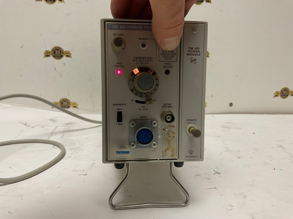 Tektronix TM 501 Power Module AM 503 Current Probe Amplifier Test Equipment