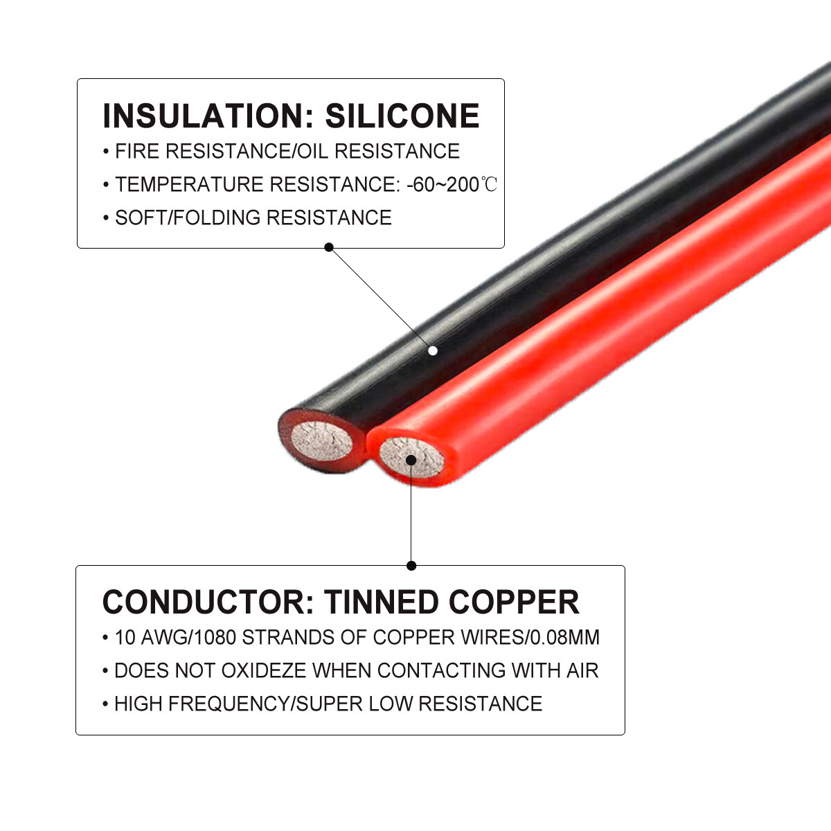 10 AWG Solar Panel Cable Compatible with Anderson Powerpole to Solar Connector