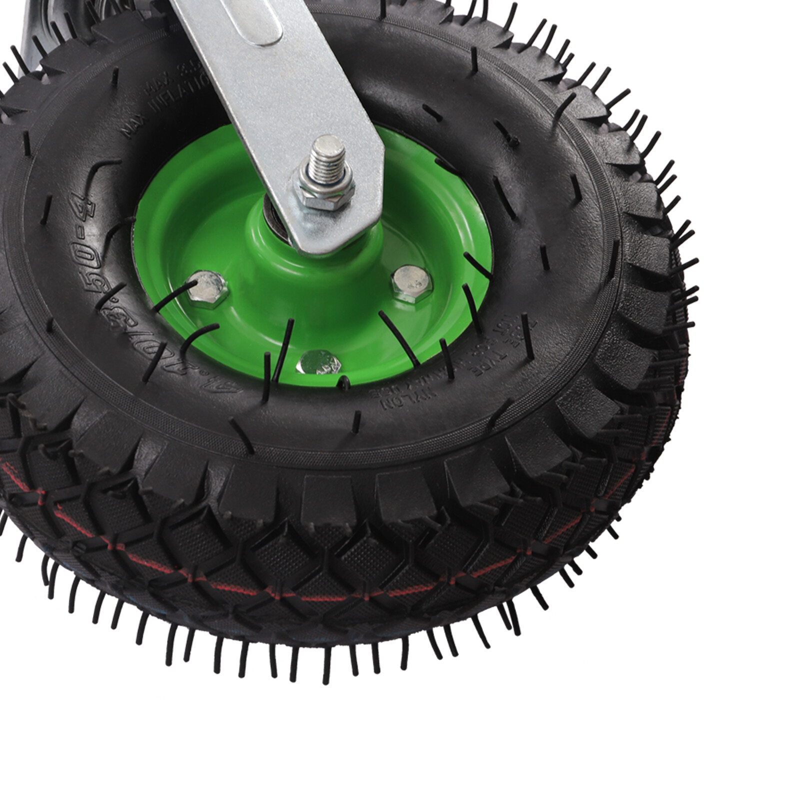 Heavy Duty 10 inch Caster Wheels 4 Pack Rubber Swivel Caster Inflatable Wheels