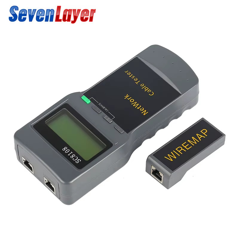 SC8108 Portable LCD Network Tester Meter&LAN Phone Cable Tester & Meter With LCD