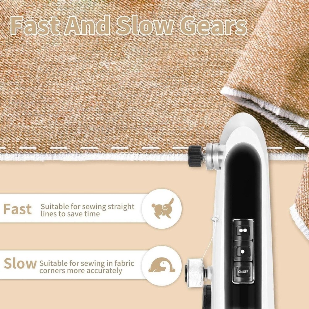 Practical Sewing Machine W/Complete Accessory Versatile Fabric Compatibility