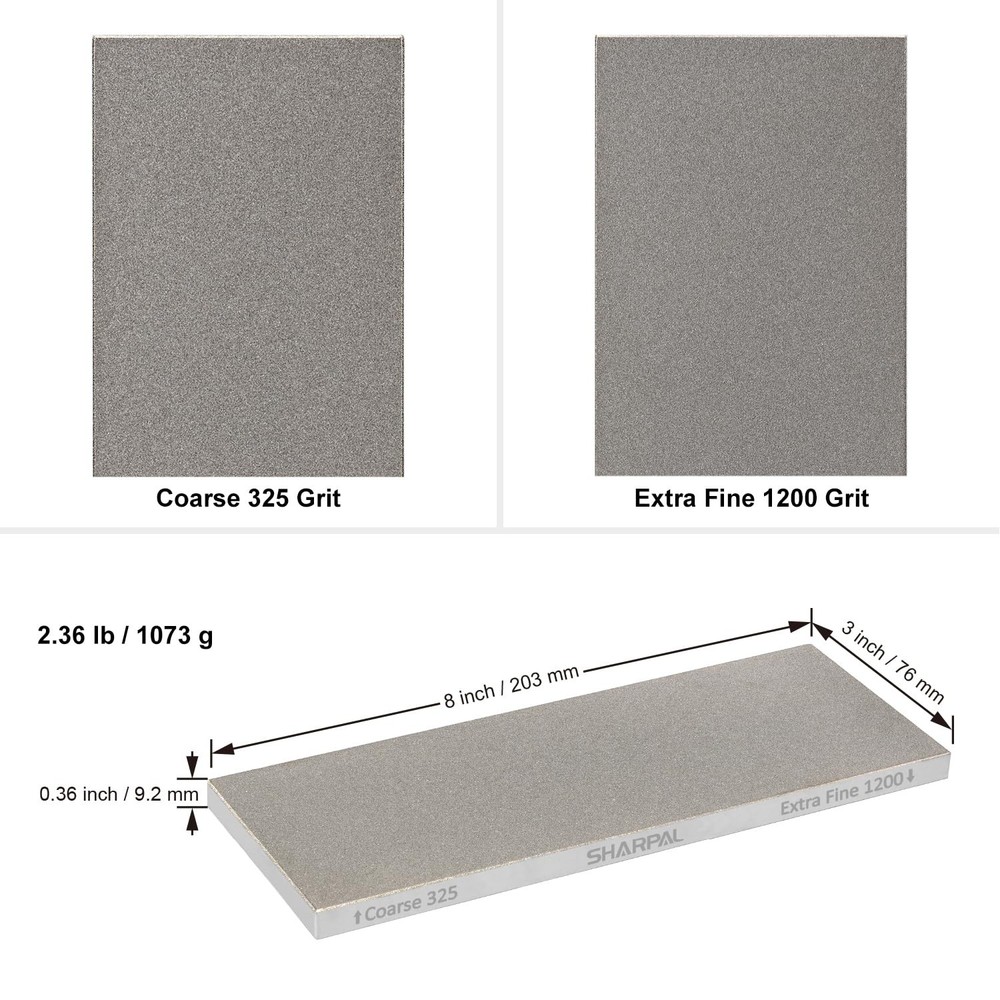 SHARPAL 162N Double-Sided Diamond Sharpening Stone Whetstone Knife Sharpener