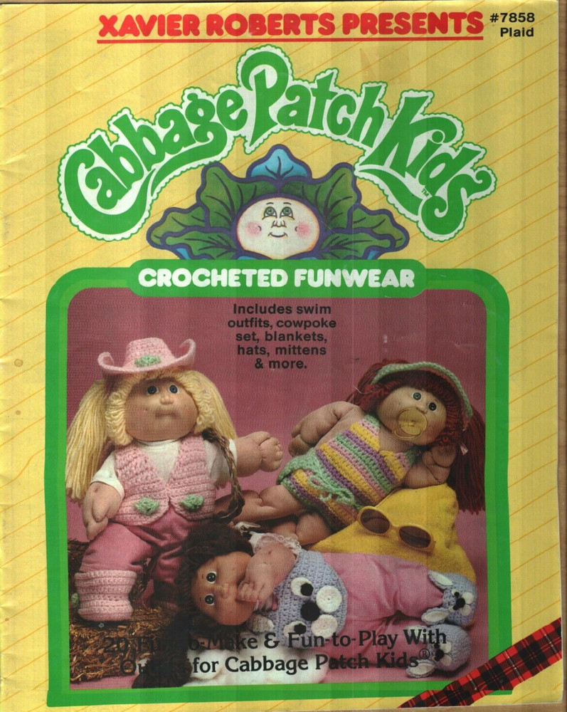 CABBAGE PATCH KIDS CROCHETED FUNWEAR 20 DESIGNS CROCHET PATTERN BOOK