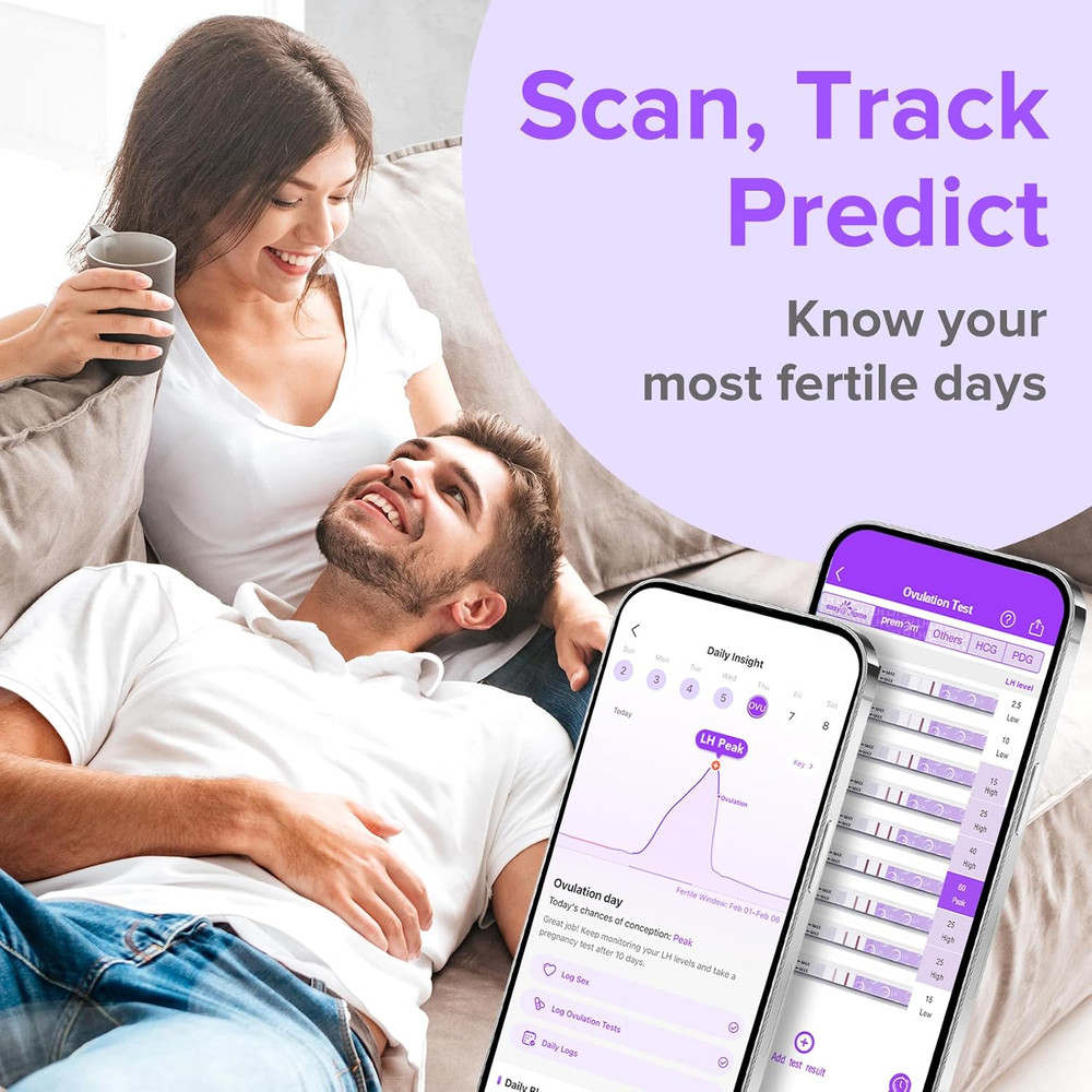 Quantitative Ovulation Predictor Kit：40 Ovulation Tests + 10 Pregnancy Tests ...