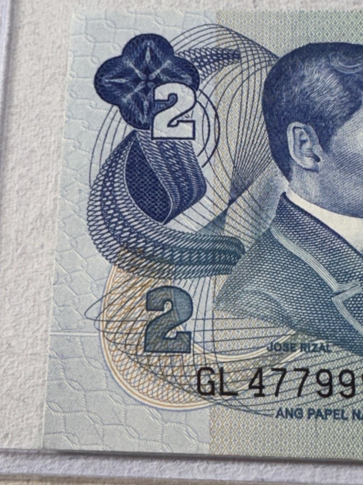 1973 Philippines 2 Piso Banknote