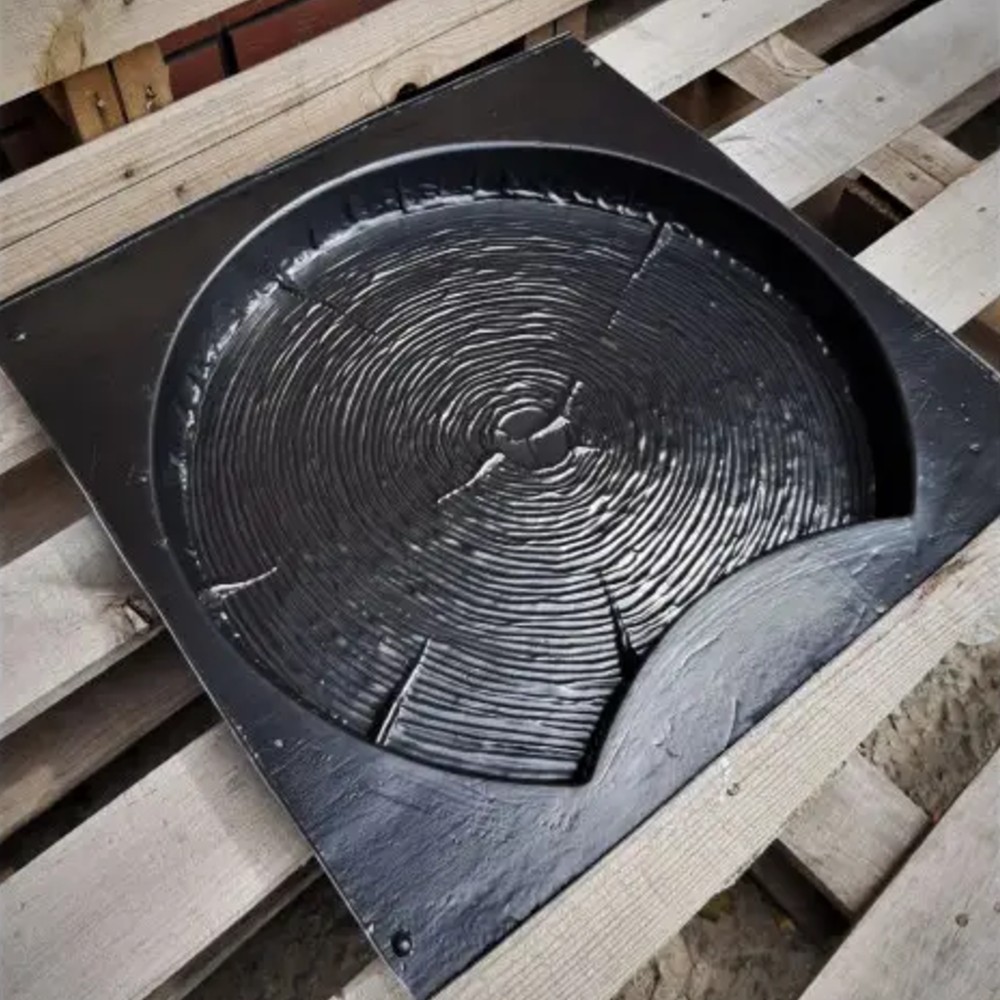 Plastic Tile mould ‘Tree Slice’ Concrete Interior and Exterior