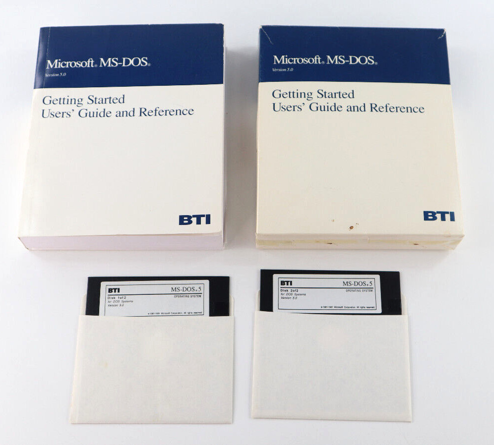 Microsoft MS-DOS 5.0 User's Guide and Reference W/ 5.25" Program Disks