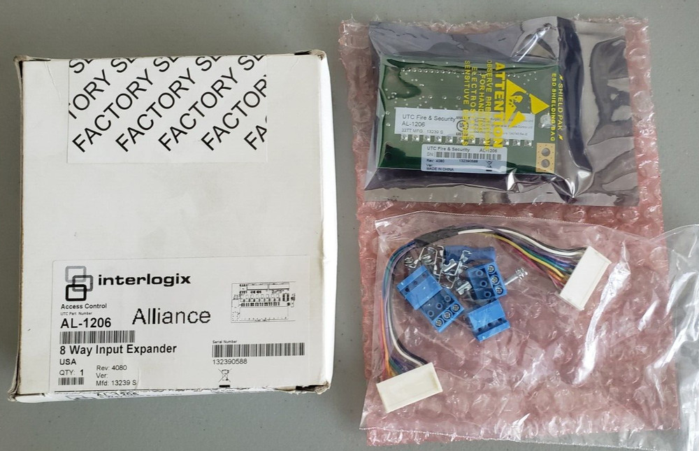 Interlogix AL‑1206 Alliance 8‑Zone Input Expander Module – New Open Box