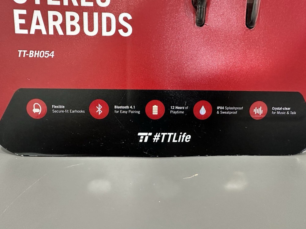 Taotronics Wireless Bluetooth Stereo Earbuds TT-BH054 New