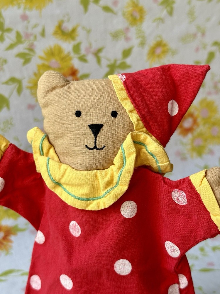 VTG Clown Bear Hand Puppet