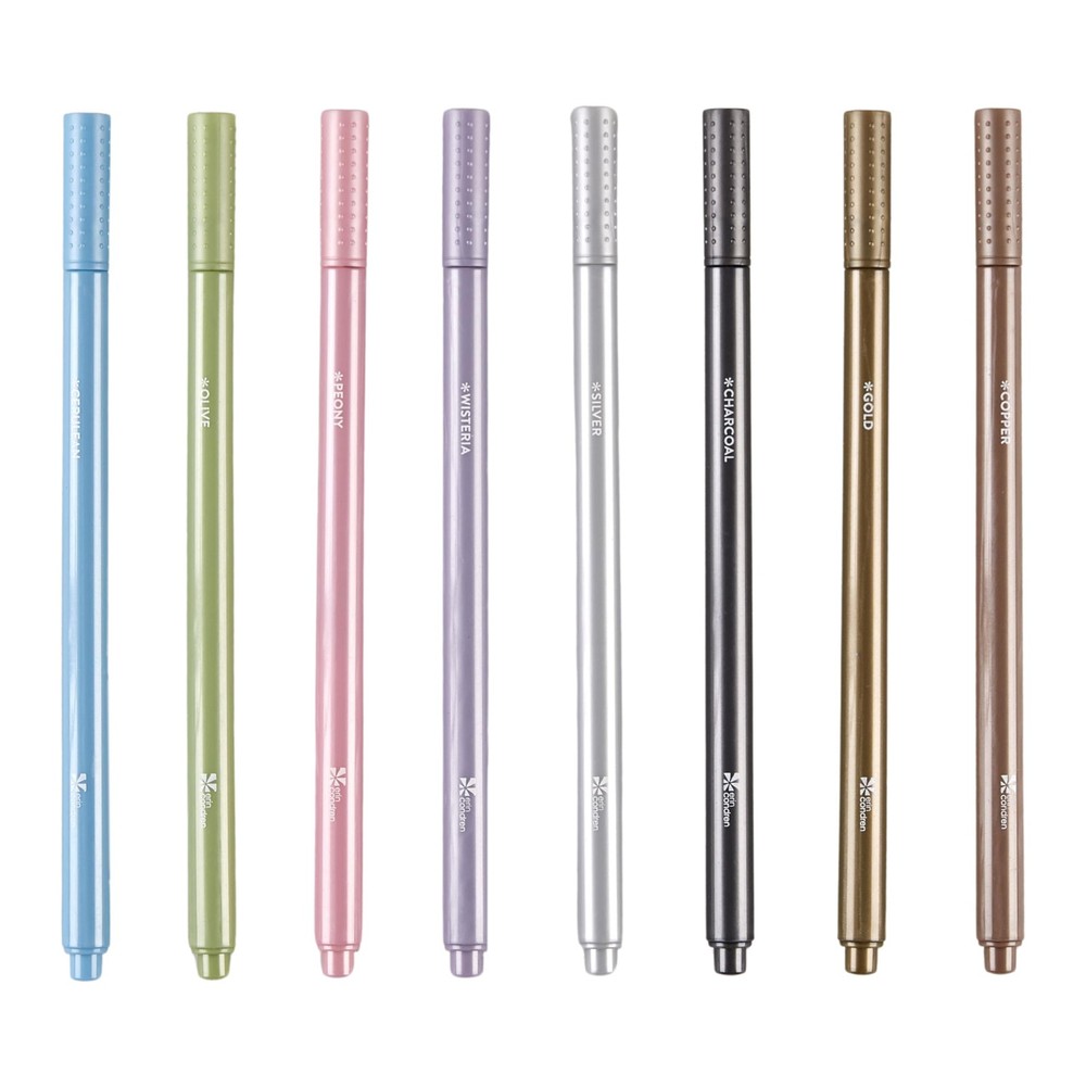 8 PCS Metallic Markers Ink Perfect Decorating ColorCoding Writing