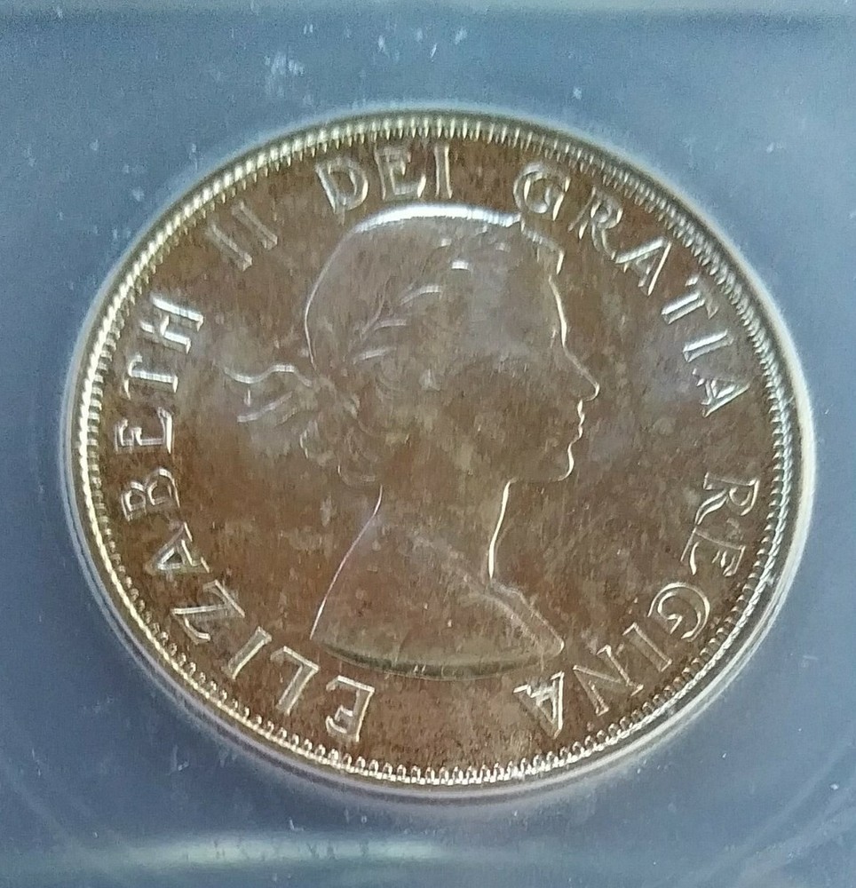 1964 ICG MS65 Canada SILVER Half Dollar 50c