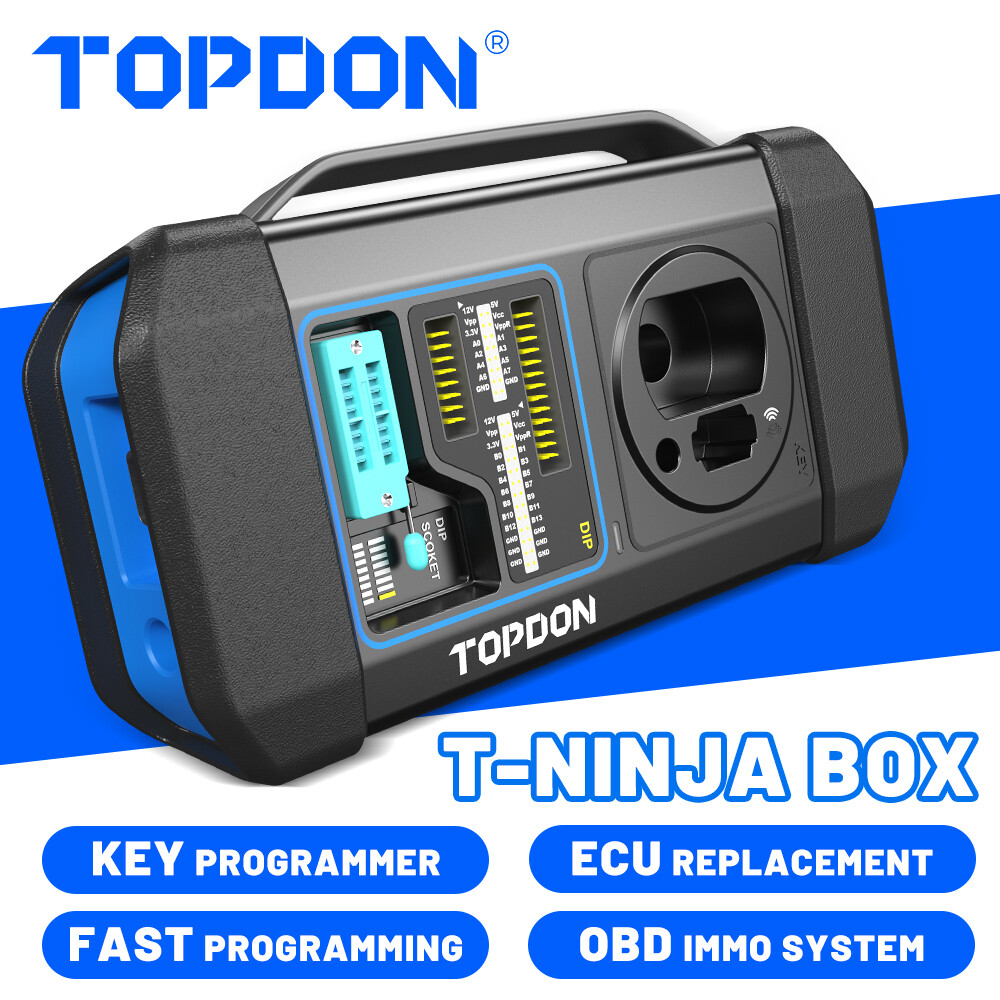 A+2025 TOPDON T-Ninja Box Advanced OBD2 IMMO System Key Program-mer TOPSCAN PRO+