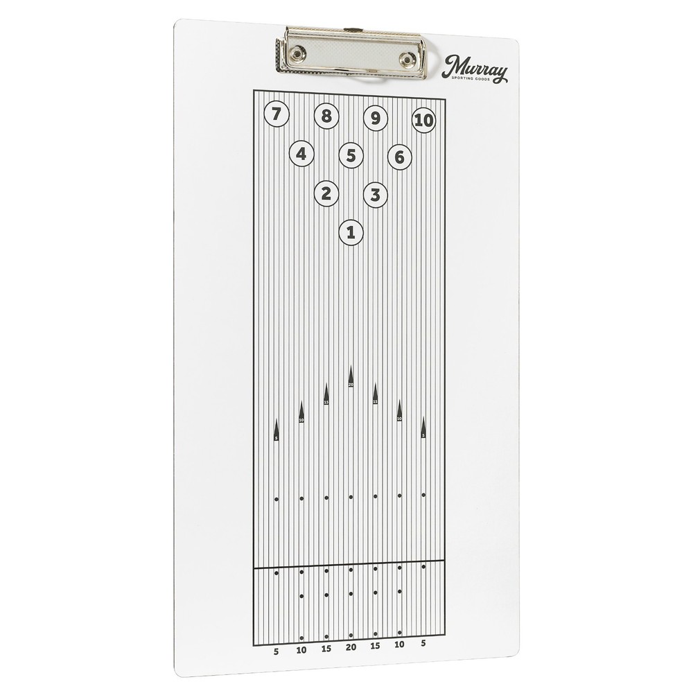 Murray Sporting Goods Bowling Dry Erase Coaches Clipboard | Double-Sided