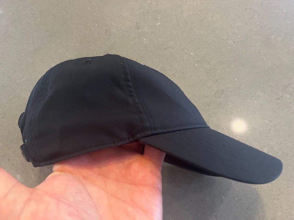 Taylor Made Hat Black Adjustable Logo Golf Lightweight Cap