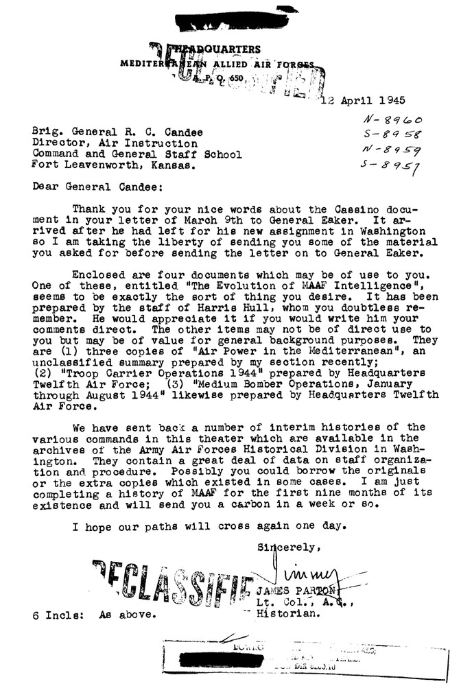 141 Page 12th AAF B-25 Medium Bomber Operations Jan - Aug 1944 Study on Data CD