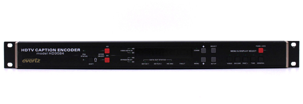 Evertz HD9084 HDTV Caption Encoder Power Tested