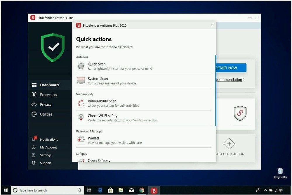 Bitdefender Antivirus Plus | 2 Years 1 WINDOWS PC | Daily VPN