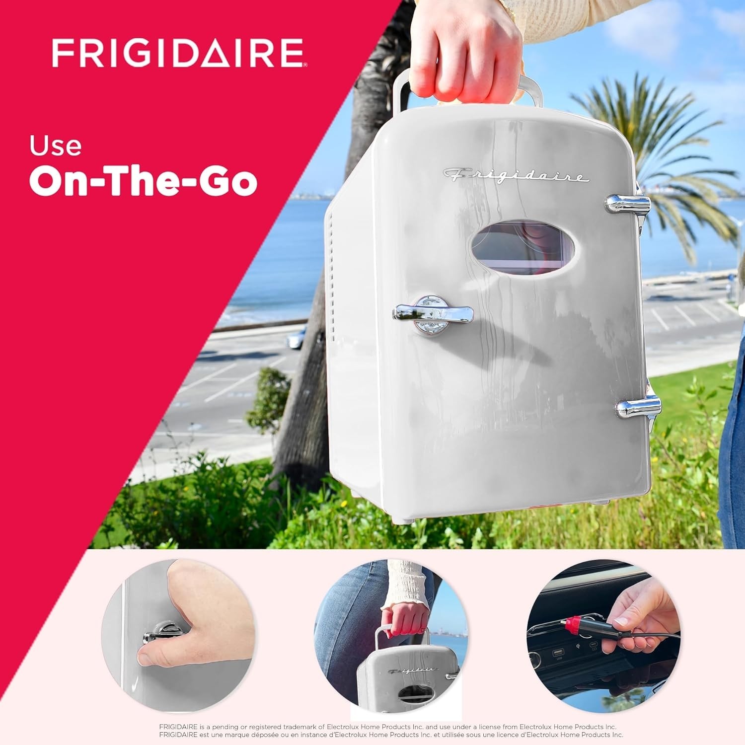 Frigidaire Mini Personal Retro Fridge Cooler 4 L (6x 12‑oz cans) EFMIS229-Moonbe