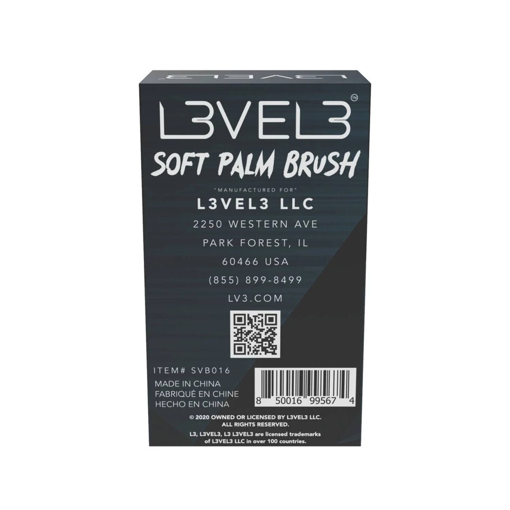 L3VEL3 Soft Palm Brush