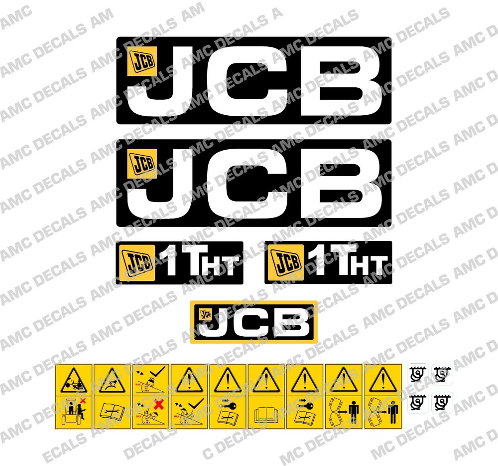 JCB 1THT DUMPER DECAL STICKER SET
