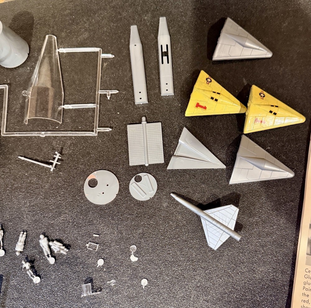 Vintage HAWK 1968 Manned Orbiting Laboratory Model Kit 551-130 Opened Started