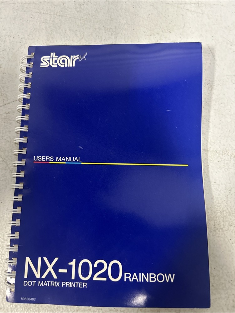 Star NX-1020 Dot Matrix Printer User Manual