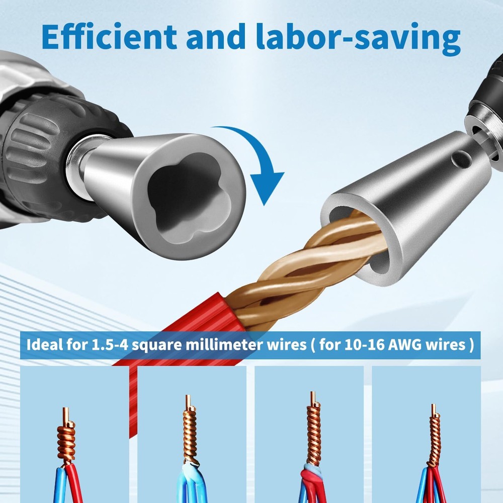 Torcedor de tuercas de cable, herramienta para torcer cables, 3 piezas de torced