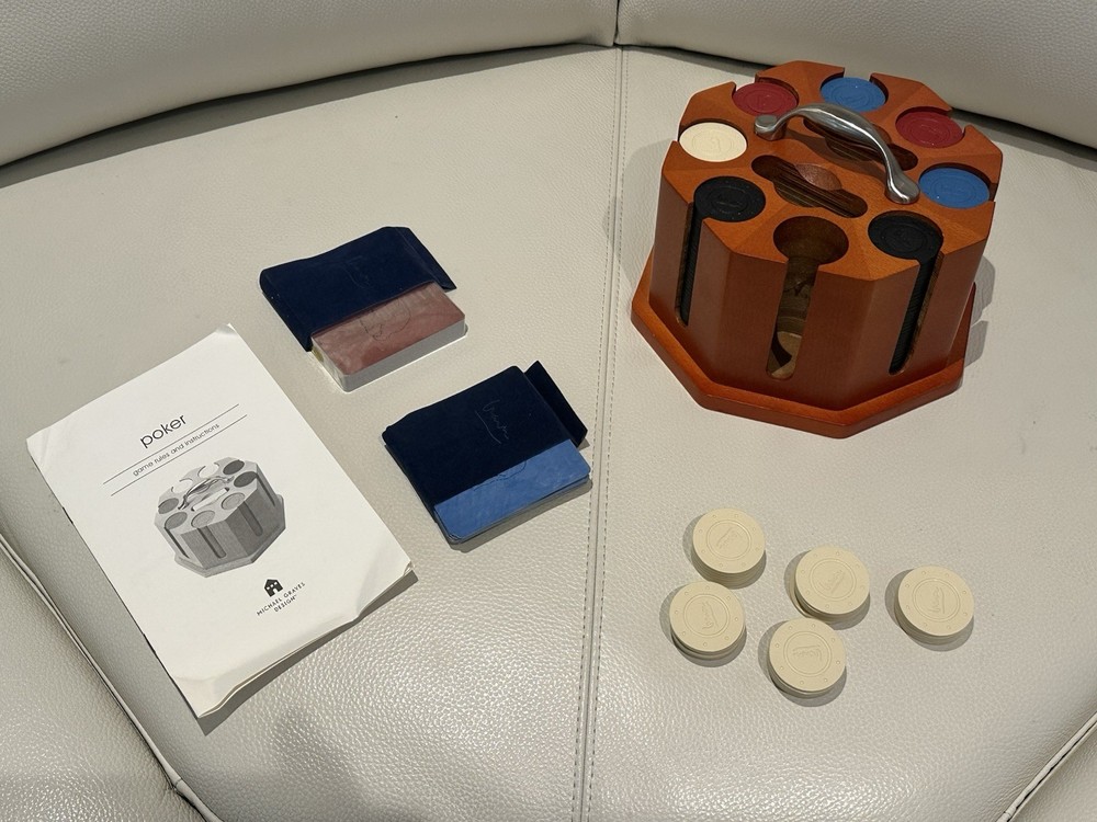 Open Box, In Box, Michael Graves Design Poker Set - PLEASE READ