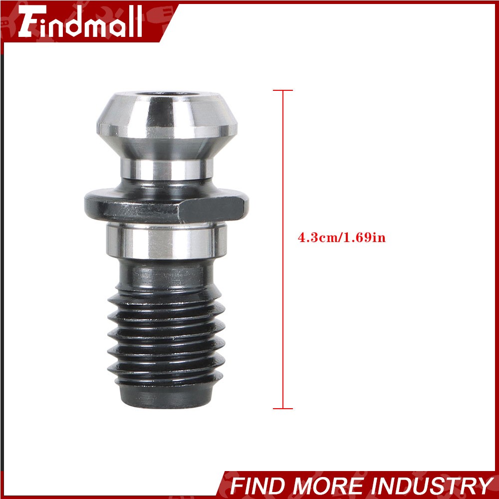 Findmall 10pc Coolant Pull Stud Retention Knob for CAT40 45°0.740"