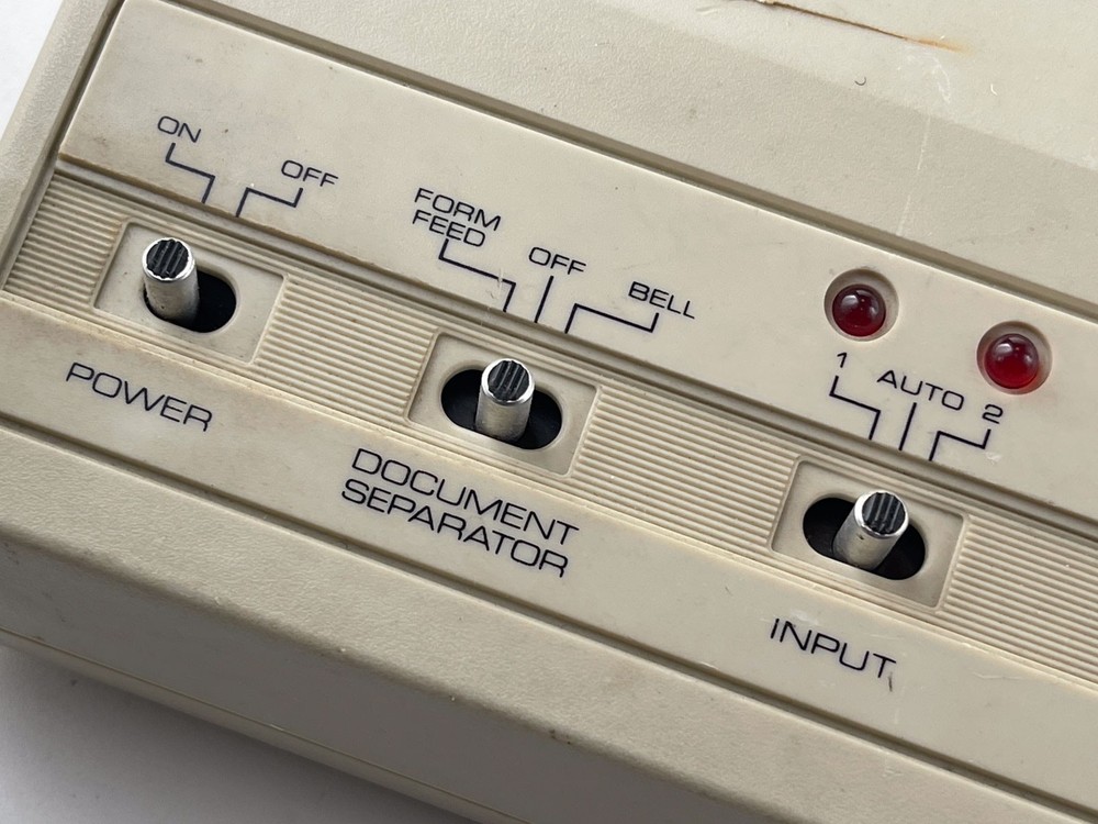Tandy Printer Interface Selector 2 Parallel Radio Shack 26-2820 Untested