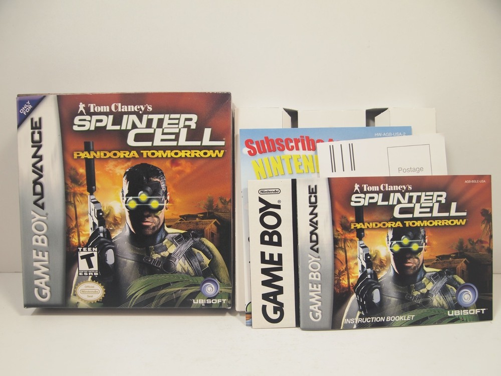 Splinter Cell Pandora Tomorrow (Game Boy Advance | GBA) BOX MANUAL INSERTS ONLY