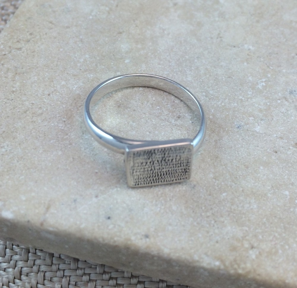 Sterling Silver Ring Blank 8x10mm Pad Base Adjustable Style .925 Quality Finding