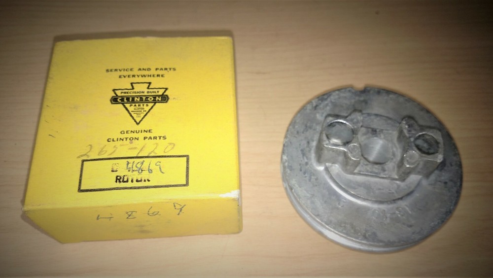 Genuine Antique Clinton Engine Starter Rotor Pulley C 4869