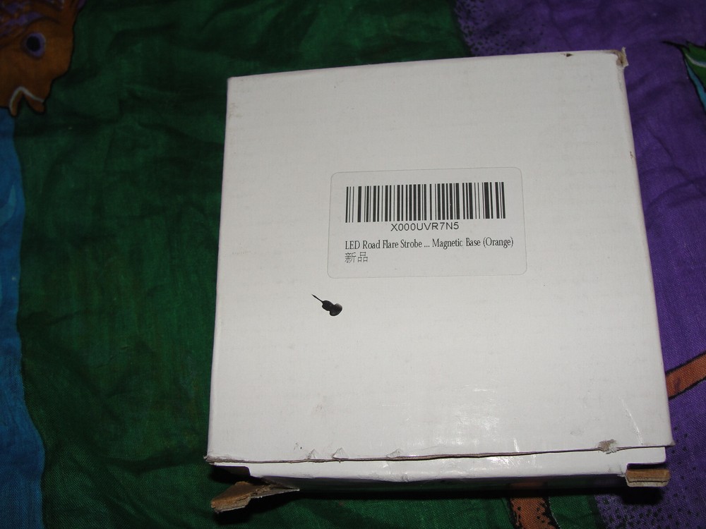 LED ROAD FLARE STROBE MAGNETIC BASE (ORANGE)