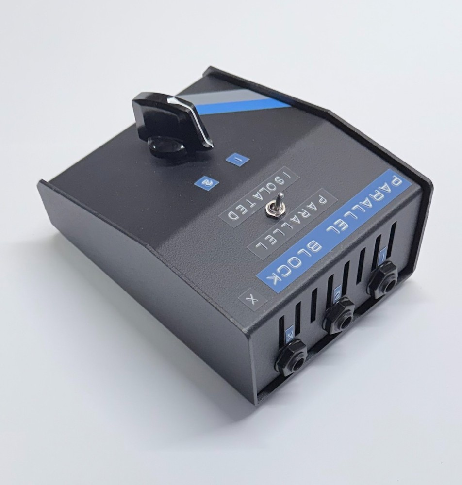 2x1 PARALLEL BLOCK - Guitar Amp Speaker Selector/Combiner - Black, Custom Orders