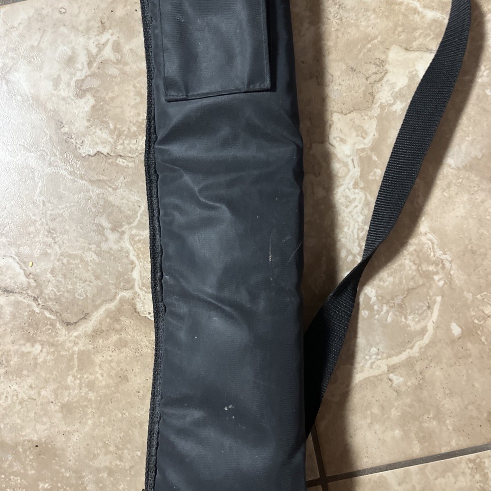 Cue Stick Case - Single Deluxe Black Nylon
